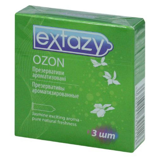 Презервативи латексні зі змазкою Extazy (Екстезі) ozon ароматизовані №3